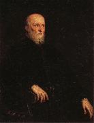 Jacopo Tintoretto Portrati of Alvise Cornaro Sweden oil painting artist